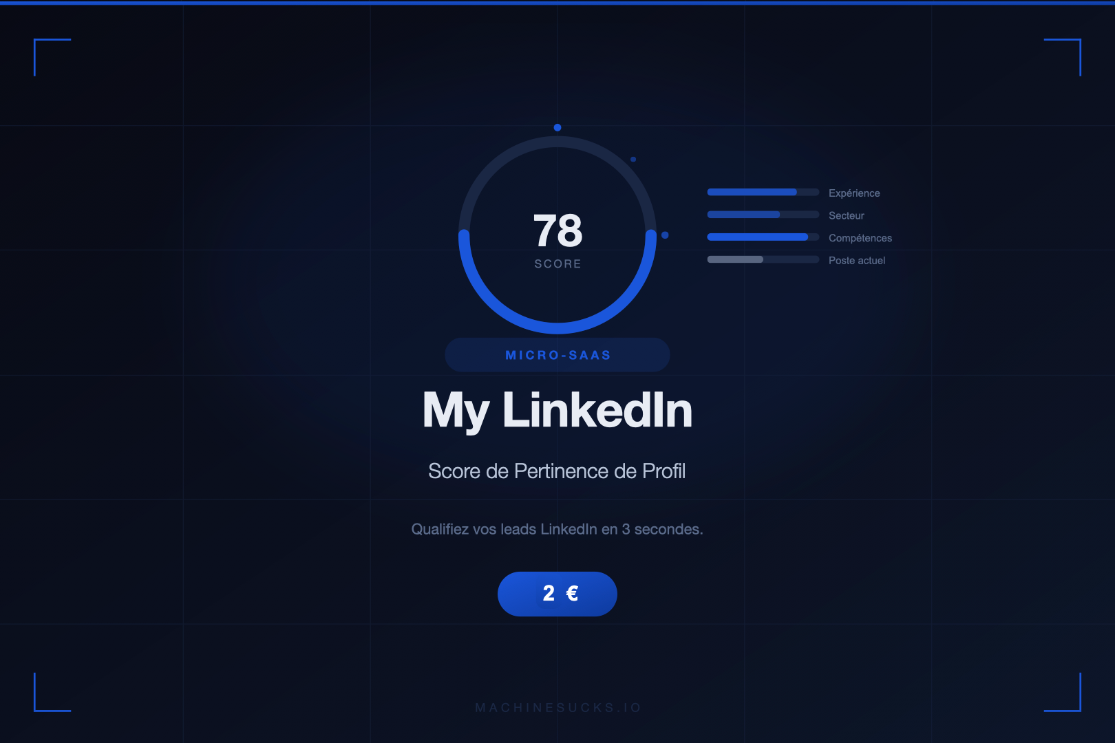 Extension chrome : My LinkedIn — Score de Pertinence de Profil